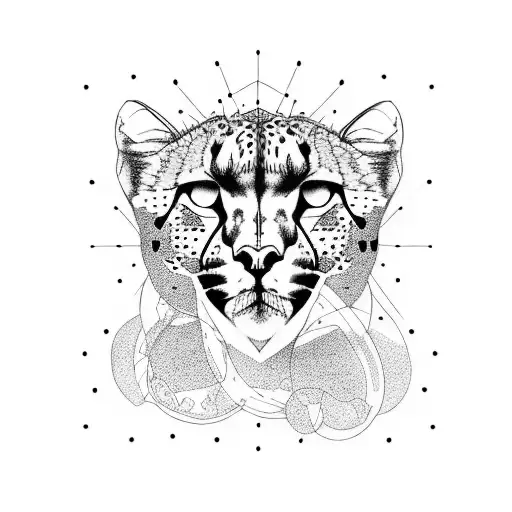 cheetah  tattoo design idea