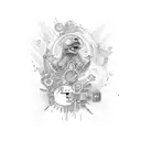 "Learn from yesterday, Live for today, Hope for tomorrow" tattoo design idea