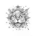 love heals all wounds with time tattoo design idea