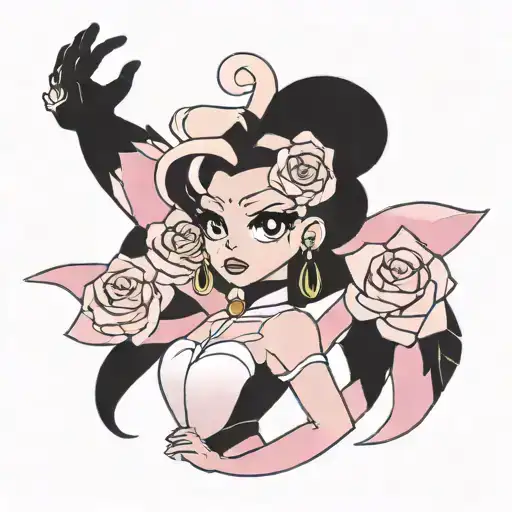 rose quartz steven universe tattoo design idea