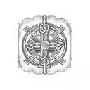 Celtic cross tattoo design idea