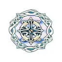 Celtic cross tattoo design idea