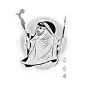 arabic family emblem tattoo design idea