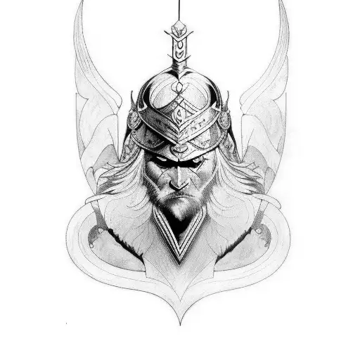 three norse style crows, two being odin's and the last one freyja tattoo design idea