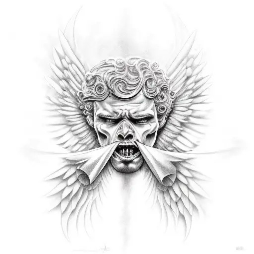 mad archangel  tattoo design idea