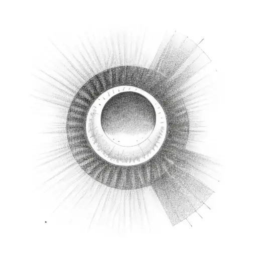 Solar Eclipse tattoo design idea