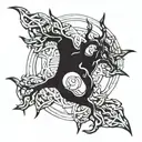 maliketh from elden ring tattoo design idea
