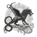 maliketh from elden ring tattoo design idea