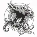 maliketh from elden ring tattoo design idea