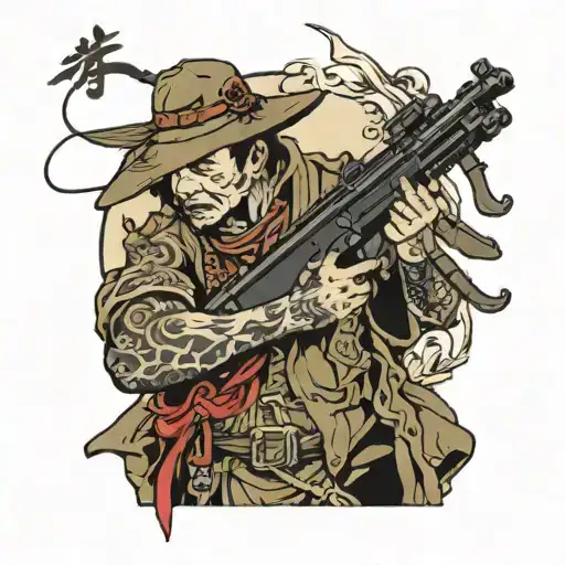 sniper tattoo design idea