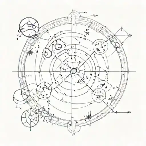 map of the constellations taurus and libra not signs tattoo design idea