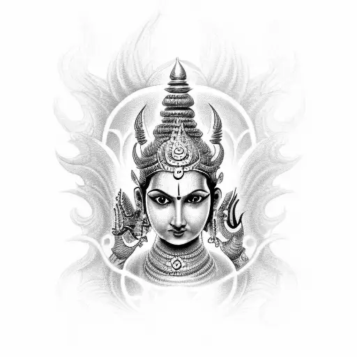 lord Vishnu mathya avatar tattoo  tattoo design idea
