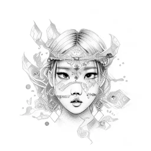 blackpink kpop group tattoo design idea