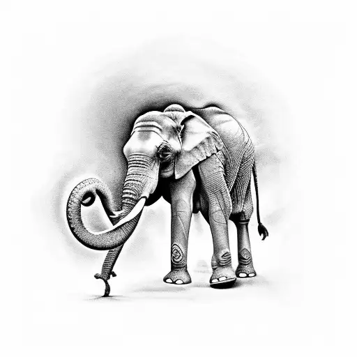 elephant foot tattoo tattoo design idea