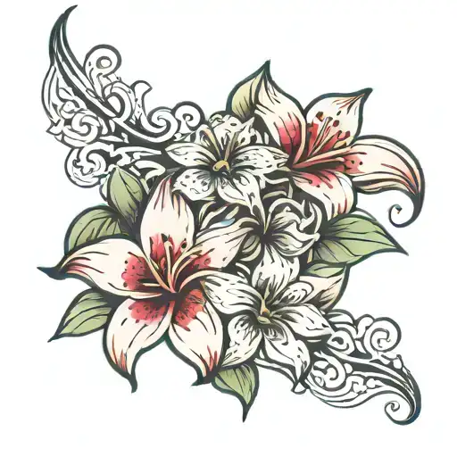 Lilly tatto on inner bicep tattoo tattoo design idea