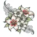 Lilly tatto on inner bicep tattoo tattoo design idea