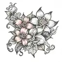 Lilly tatto on inner bicep tattoo tattoo design idea