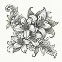 Lilly tatto on inner bicep tattoo tattoo design idea
