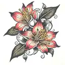 Lilly tatto on inner bicep tattoo tattoo design idea