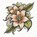 Lilly tatto on inner bicep tattoo tattoo design idea