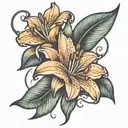 Lilly tatto on inner bicep tattoo tattoo design idea