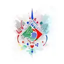 Palestinian inspired tattoo design idea