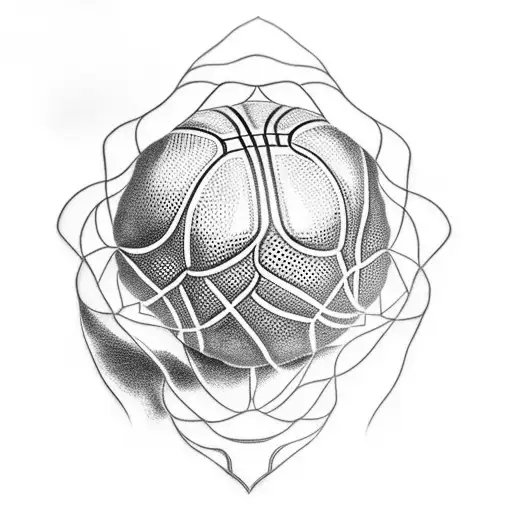 basketball tattoo for the knees that represent hardwork and resilience  tattoo design idea
