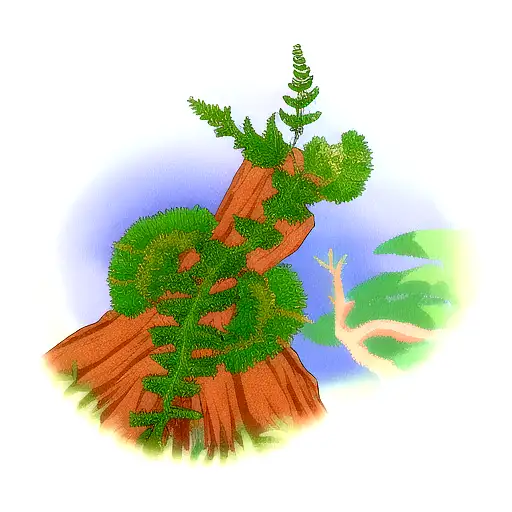 Fern Tree tattoo design idea