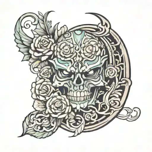 He arrived tattoo design idea