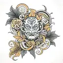 He arrived tattoo design idea