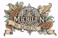 name merlin tattoo design idea
