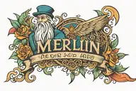 name merlin tattoo design idea