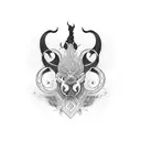 Number 57 tattoo design idea