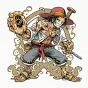 shanks one piece tattoo design idea