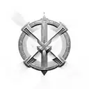 templar cross tattoo design idea