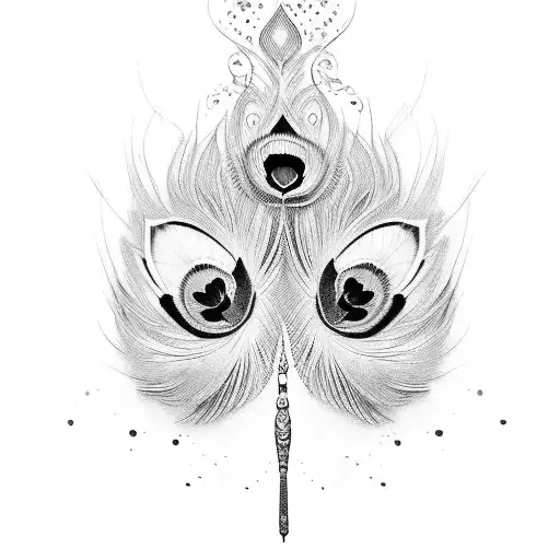 Peacock tattoo design idea
