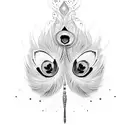 Peacock tattoo design idea