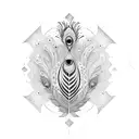 Peacock tattoo design idea