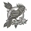 liverbird tattoo design idea