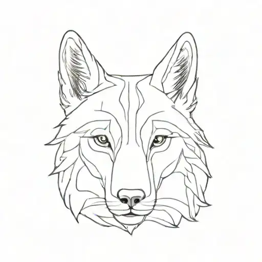 the mouth of the wolf the eyes of the lamb  tattoo design idea