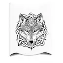 Celtic wolf armband tattoo design idea