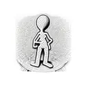 a Keith Haring character forming a 6 tattoo design idea