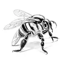 bumble bee tattoo design idea