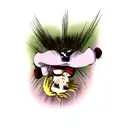 pussy tattoo design idea