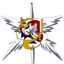 Christian cross with angel wings tattoo design idea