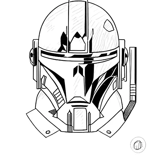 mandalorian helmet Helmet after the fight tattoo design idea