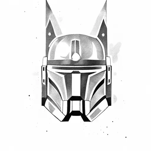 mandalorian after the fight tattoo design idea