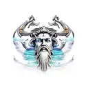 Poseidon upper arm tattoo design idea
