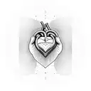 heart for my mom  tattoo design idea