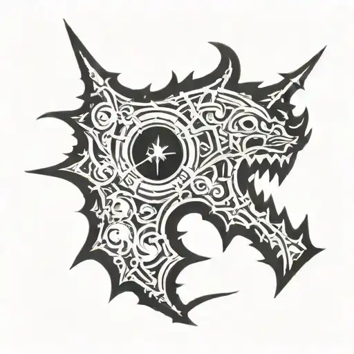 Incorporate elements of the Soul of Cinder boss from Dark Souls 3 into a unique tattoo design tattoo design idea